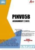PINV05B Assignment 2 (DETAILED ANSWERS) 2023 (885880) - DUE 30 August 2023, 8:00 AM