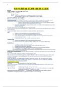 NR 602 Final Exam Study Guide (Version 2, Latest update, 2023-2024) / NR602 Final Exam Study Guide: Chamberlain College of Nursing | Download to Score “A”|