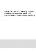 NBME CBSE ACTUAL TEST QUESTION&period;