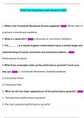 FMS Testing 2023 Questions and Answers &lpar;Verified Answers&rpar;