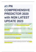 ATI PN COMPREHENSIVE PREDICTOR 2020 with NGN LATEST UPDATE 2023