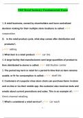 NRF Retail Industry Fundamentals Exam 2023 Questions and Answers Solved Correctly