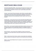 MORTGAGE NMLS EXAM&vert;UPDATED&VERIFIED&vert;100&percnt; SOLVED&vert;GUARANTEED SUCCESS