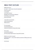 NMLS TEST OUTLINE&vert;UPDATED&VERIFIED&vert;100&percnt; SOLVED&vert;GUARANTEED SUCCESS