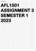 AFL1501 ASSIGNMENT 3 SEMESTER 1 2023