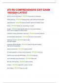  ATI RN COMPREHENSIVE EXIT EXAM 1683Q&A LATEST 2023