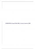 CSBI HFMA Exam With 100% Correct Answers 2023
