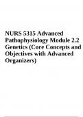 NURS 5315 Advanced Pathophysiology Exam Questions With Answers | Latest Update 2023/2024 | Latest Graded