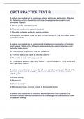 CPCT PRACTICE TEST B&vert;UPDATED&VERIFIED&vert;100&percnt; SOLVED&vert;GUARANTEED SUCCESS