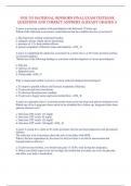 NUR 353 MATERNAL NEWBORN FINAL EXAM TESTBANK  QUESTIONS AND CORRECT ANSWERS ALREADY GRADED A