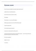 Kansas exam 2023 with 100&percnt; correct answers