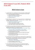 HESI Pediatric Exam 2021&comma; Pediatric HESI Exam 2021&period;
