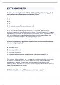 EATRIGHTPREP&vert;UPDATED&VERIFIED&vert;100& SOLVED&vert;GUARANTEED SUCCESS