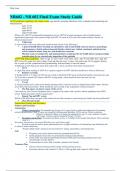 NR602 - NR 602 Final Exam Study Guide Latest Update