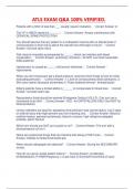 ATLS EXAM Q&A 100&percnt; VERIFIED RATED A GUIDE&vert;200 TERMS&period;