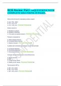 RCIS Review&colon; Part I  160QUESTIONS&vert; WITH COMPLETE SOLUTIONS&vert; 25 PAGES