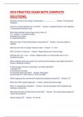 ATLS PRACTICE EXAM WITH COMPLETE  SOLUTIONS 