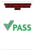 2023 AHIP Exam Questions and Answers RATED 100&percnt; FIRST CLASS