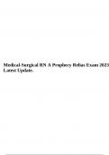 Medical-Surgical RN A Prophecy Relias Exam 2023 Latest Update.