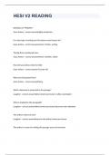 HESI V2 READING EXAM 2023 WITH 100&percnt; CORRECT ANSWERS