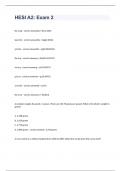 HESI A2&colon; Exam 2  2023 with 100&percnt; correct  answers