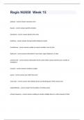 Regis NU650 Week 15 questions and 100&percnt; correct answers