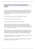 Regis NU713 Epidemiology Midterm Exam questions and 100&percnt; correct answers