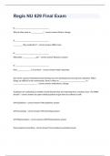 Regis NU 629 Final Exam questions and 100&percnt; correct answers