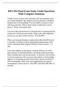 RES 204 Final Exam Study Guide Questions With Complete Solutions&period;