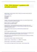 C784&comma; WGU Module 1 questions with complete solutions&period;