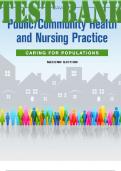 TEST BANK for Public Community Health and Nursing Practice 2nd Edition. Caring for Populations. ISBN-13 978-0803677111. (All 22 Chapters)