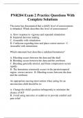 PNR204 Exam 2 Practice Questions With Complete Solutions