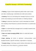 CompTIA Security&plus; &lpar;SY0-601&rpar; questions and answers latest 2023 - 2024 &lbrack;100&percnt; correct answers&rsqb;