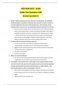 MCH NUR 2633 – Study Guide Test Questions with Answers graded A+