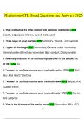 Meritorious CPL Board  questions and answers latest 2023 - 2024 &lbrack;100&percnt; correct answers&rsqb;