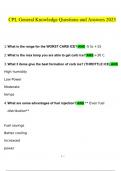 CPL General Knowledge  questions and answers latest 2023 - 2024 &lbrack;100&percnt; correct answers&rsqb;