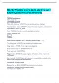 USPS Window Clerk 2023-2024 Retail &lpar; Exam Questions and Answers&rpar;&period;