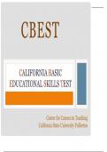 CALIFORNIA BASIC EDUCATIONAL SKILLS TEST
