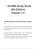   ACAMS Study Guide (6th Edition )  Chapter 1-5   ALL BUNDLED TOGETHER!! 2023 