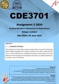 CDE3701 Assignment 2 (COMPLETE ANSWERS) 2024- Due JUNE 2024 