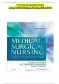 Test Bank For Professional Nursing Practice Lewis&colon; Medical-Surgical Nursing&comma; 10th Edition &sol;Complete Guide 2023