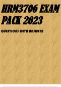 HRM3706 EXAM PACK 2023