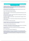 ALF Core Training Florida Exam Questions with Verified Answers Rated A&plus; 2023
