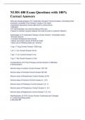 NURS 400 Exam Questions with 100&percnt; Correct Answers 
