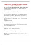 California UST Service Technician part 1 questions with correct answers