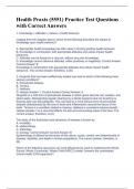 Health Praxis &lpar;5551&rpar; Practice Test Questions with Correct Answers 