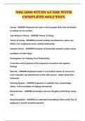 NSG 1500 STUDY GUIDE WITH COMPLETE SOLUTION