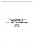 TEST BANK FOR CHILD DEVELOPMENT AN INTRODUCTION SANTROCK 14TH EDITION
