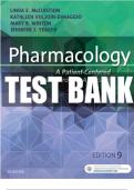 Test Bank For Pharmacology: A Patient-Centered Nursing Process Approach 9th Edition by Linda E. McCuistion, Kathleen Vuljoin DiMaggio, Mary B. Winton, Jennifer J. Yeager | Complete Guide A+