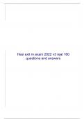 Hesi exit rn exam 2022 v3 real 160 questions and answers 